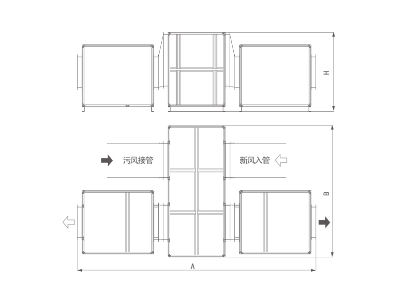 淄博大型组合式全热交换器
